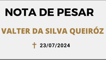 Nota de Pesar Valter da Silva Queir&oacute;z | Not&iacute;cias
